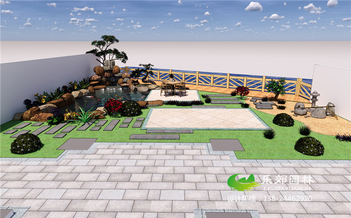 庭院魚(yú)池假山設計圖大全