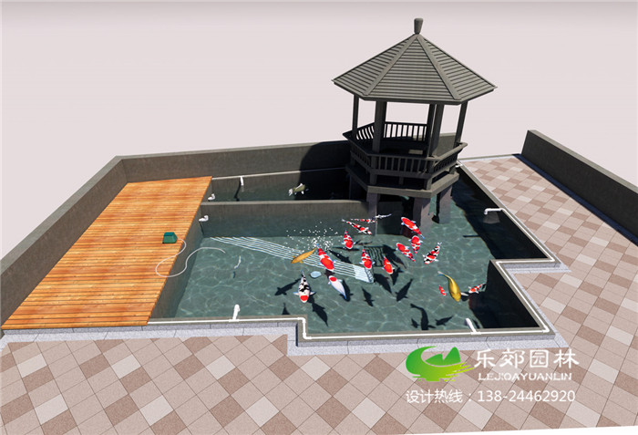 庭院魚(yú)池假山設計圖大全