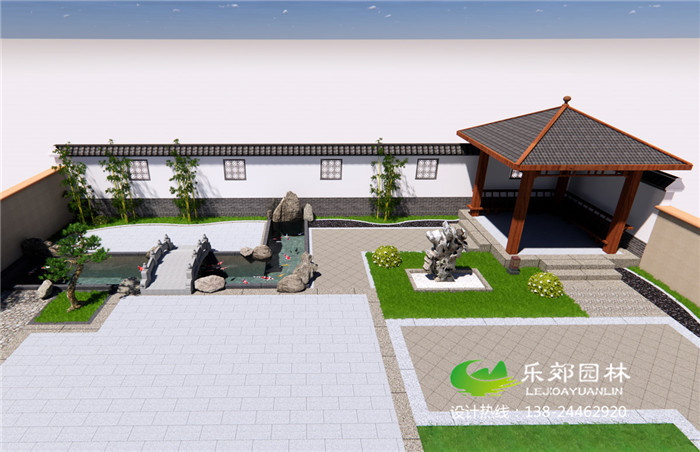 庭院魚(yú)池假山設計圖大全