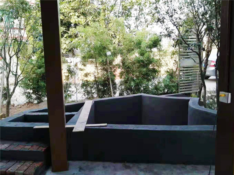 家庭院子魚(yú)池假山設計實(shí)景圖1