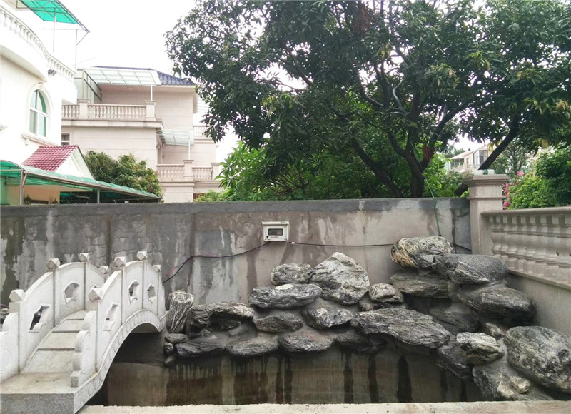 家庭庭院魚(yú)池假山設計圖1