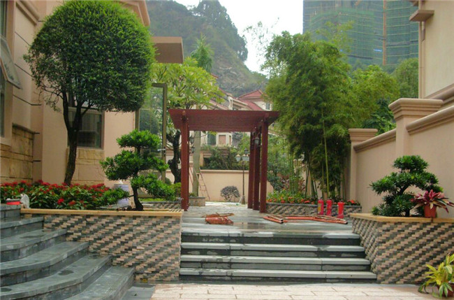 現代簡(jiǎn)約風(fēng)格庭院設計效果圖