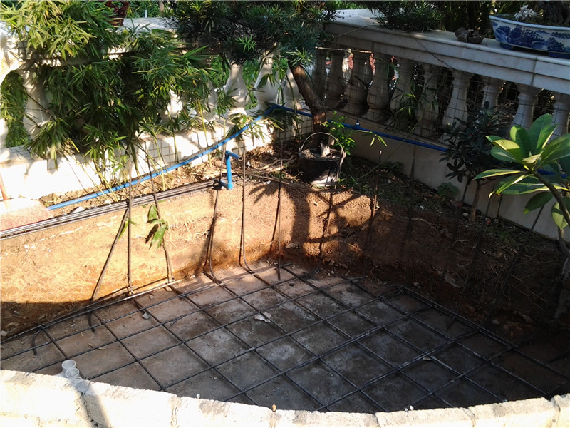 廣州番禺區陽(yáng)臺魚(yú)池假山設計與制作圖片1