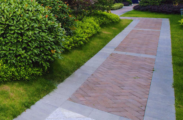 別墅庭院園路鋪裝效果圖2