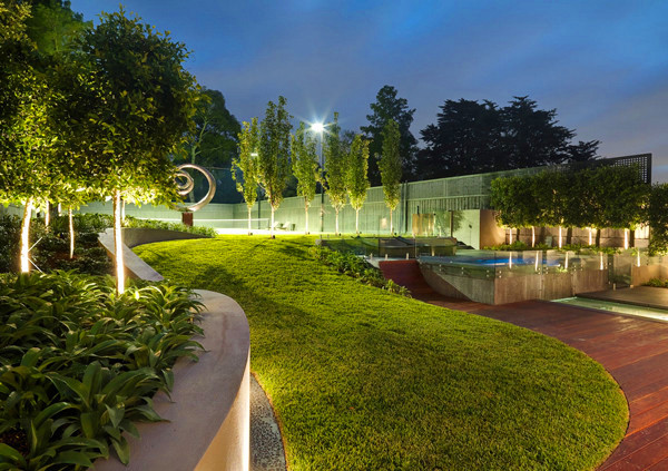 別墅庭院園路鋪裝效果圖3