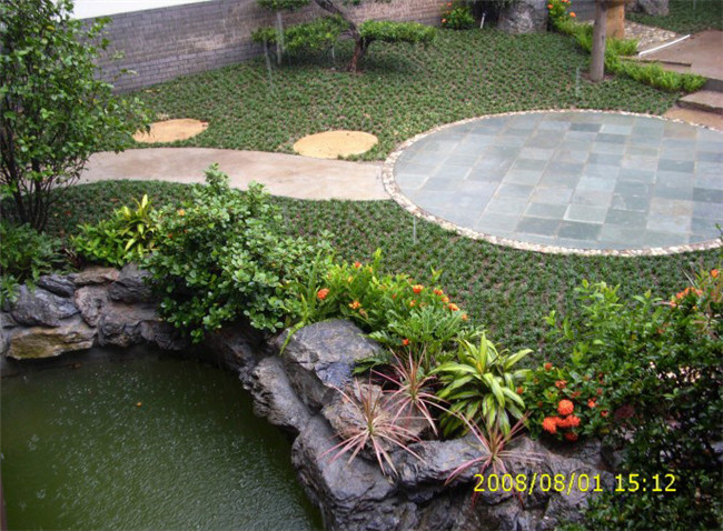 廣州番禺區清華坊私家別墅庭院設計圖2