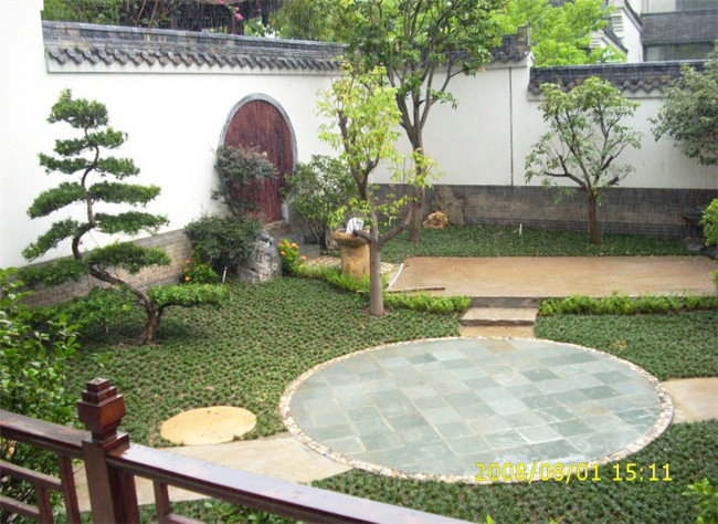 廣州番禺區清華坊私家別墅庭院設計圖4"