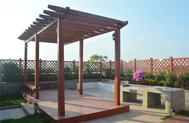 廣州市番禺區別墅樓頂花園裝修效果圖3